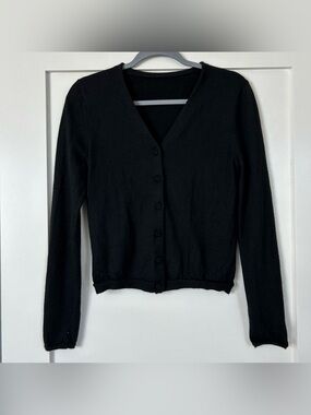 Giada Cashmere Silk Cardigan Black Size 38